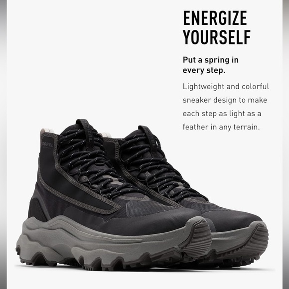 SOREL | Kinetic Mid Waterproof Shoe - Picture 4 of 9